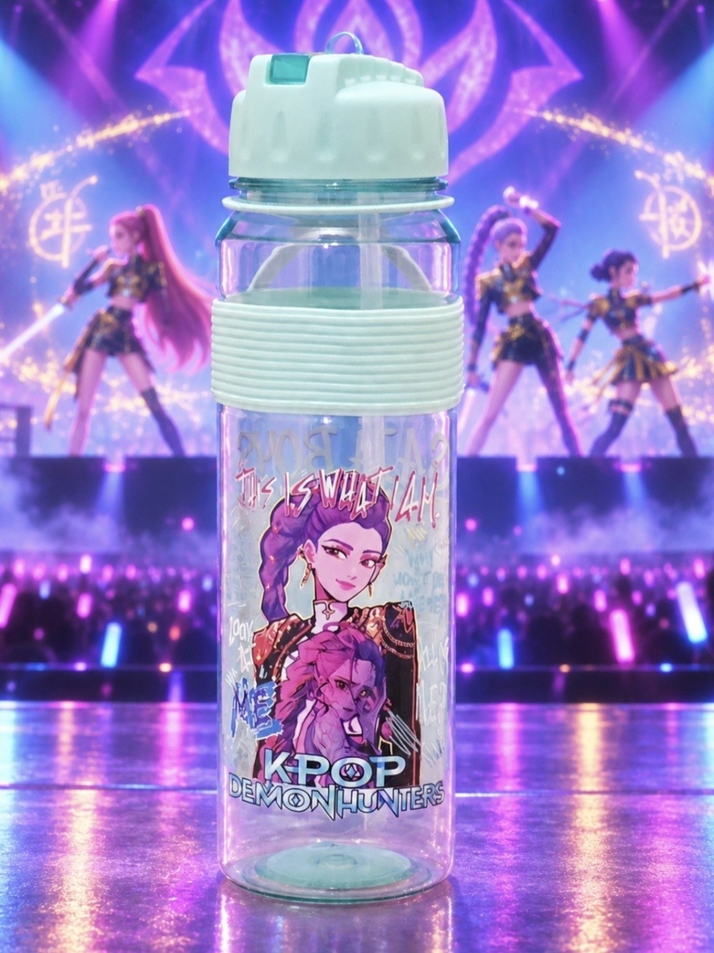 K-POP Demon Hunters HUNTR/X RUMI SAJA BOYS Hand-Designed Water Bottle
